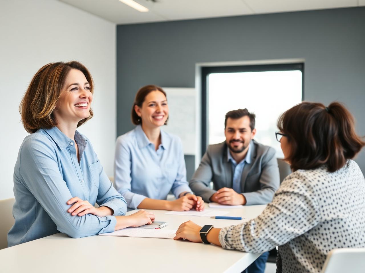 Consulente Agenzia Minesi durante un incontro con i clienti